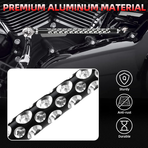 Amazicha Shift Linkage Gear Motorcycle Shifter Linkage Black Compatible for Harley Davidson Softail Dyna Touring Street Glide Electra Glide Road G...