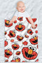 LOGOVISION Sesame Street Lightweight Baby Blanket, 30"X40", Elmo Face Pattern Unisex for Infants Girls & Boys...