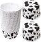 100 Pcs Cow Print Cupcake Liners Case Cow Baking Cups Cow Print Cupcake Wrappers Holders Ice Cream Cups Waterproof and Greaseproof for High Temper...