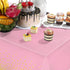 Breling 3 Pieces Dot Tablecloth Confetti Rectangle Plastic Disposable Table Cover for Birthday Wedding Baby Shower Engagement Anniversary Bachelor...