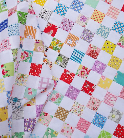 200 PCS 4" x 4" Floral Precut 100% Cotton Fabric Squares Fabric Bundles for Sewing & Quilting...