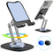 Cell Phone Stand, Fully Adjustable Foldable Desktop Phone Holder, 360 Degree Rotating Desktop Phone Stand for Recording Compatible with iPhone 15 ...