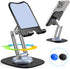 Cell Phone Stand, Fully Adjustable Foldable Desktop Phone Holder, 360 Degree Rotating Desktop Phone Stand for Recording Compatible with iPhone 15 ...