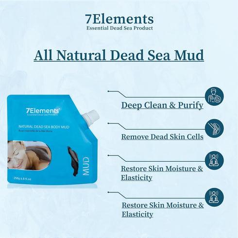 Dead Sea Mud Mask For Body - Spa Quality Pore Reducer for Acne, Blackheads, and Oily Body Skin - All Natural Anti Aging Skincare for Men & Women -...