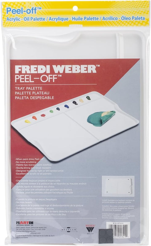 Mijello Martin Universal Fredi Weber Peel Tray, 12.75 x 9-Inch, Off Palette (92AP3010)...