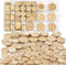 150 Pcs Wooden Handmade Buttons Sewing Round 2 Holes Buttons for Sewing Clothing Accessories, DIY Crafting Projects Decorations (15mm/20mm/25mm)...