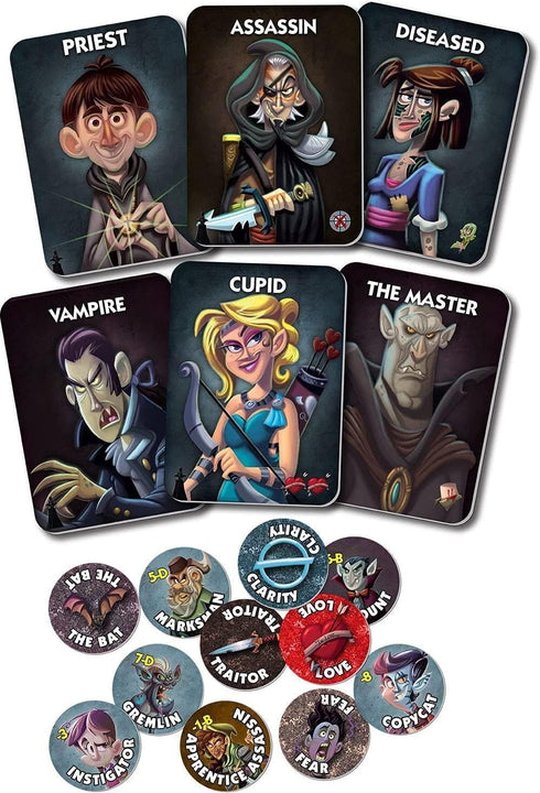 One Night Ultimate Vampire – Scary Fun Party Game for Kids & Families, Fast-Paced Gameplay, Engaging Social Deduction, Hidden Roles & Bluffing...