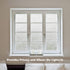 LEMON CLOUD Window Privacy Film, No-Adhesive Static Decorative Window Film, Frosted Stained Glass Window Cling Vine Design (35.4 x 78.7 Inch, Whit...