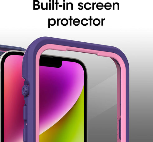 OtterBox FR? Series Waterproof Case with MagSafe (Designed by LifeProof) for iPhone 14 Plus - VALOR (Purple)...