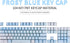 104 Keys Sunset Gradient Blue Backlit Keycaps Thick PBT OEM Profile for Cherry MX Switches of Mechanical Keyboard 104 87 61(Blue)...