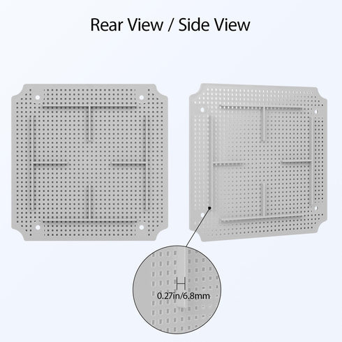 LeMotech Junction Box Mounting Plate ABS Plastic Internal Panel w/Screws for Installation on Electrical Box with Latches 7.2"x7.2"...