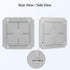 LeMotech Junction Box Mounting Plate ABS Plastic Internal Panel w/Screws for Installation on Electrical Box with Latches 7.2"x7.2"...