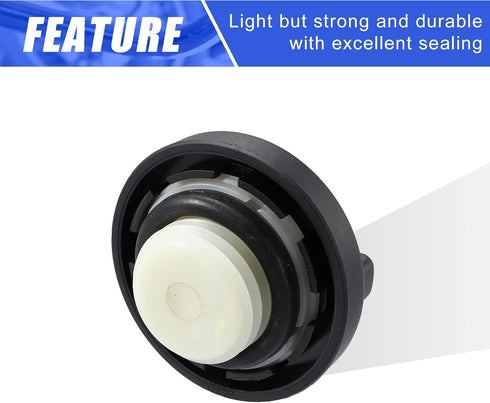 X AUTOHAUX Engine Fuel Tank Cap Gas Oil Filler Plug Cover Replace 26510-26620 for Hyundai Tiburon 2003-2008 for Kia Spectra 2002-2008 Black...