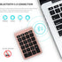 Gugxiom Bluetooth Number Pad,Bluetooth 5.0 Number Pad with Shortcut Keys,22 Keys Portable Financial Accounting Extensions 10 Keys for Laptop Deskt...