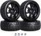 Hobbypark 4Pcs 26mm 1/10 RC Touring Car Tires & 12mm Hex Hub Wheel Rims 7 Spoke Foam Inserts for Redcat Racing HPI Tamiya HSP Exceed...