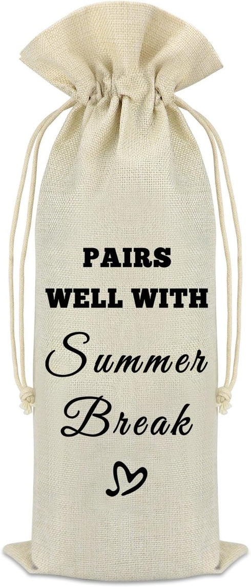 Teacher Wine Bags Teacher's Day Gifts for Coworkers Colleagues Teacher Appreciation Gifts Teacher Gifts from Student Teacher Birthday Gift Graduat...