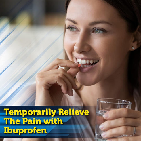 Timely Ibuprofen 200mg 200 Tablets - Compared to Advil Tablets - Pain Relief Tablets and Fever Reducer - for Headache Relief, Menstrual Pain, Toot...