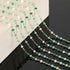 KYUNHOO 16.4 Feet Mixed Color Beads Jewelry Chains Link Gold Plated Brass Chain Spool Colorful Rosary Beading Fun Necklace Chains Bulk Jewelry Mak...