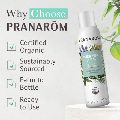 Pranarom - Aromaforce Purifying Spray, Aromatic Room Spray, Deodorizers For Home, Essential Oil Spray For Toxin Purification, All-Natural Purifyin...