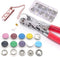 Censib 200 Sets Snap Button Kit with Snap Fastener Tool for Clothing Fabric?800pcs Button Snaps 9mm)...
