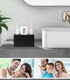 Luxspire Toothbrush Holder, 3 Slots Electric Toothbrush and Toothpaste Holder, Resin Bathroom Countertop Storage Bathroom Accessories Toothbrush S...