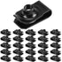 25 Pcs Extruded U Type Nuts Bumper Fender U Style Clip on Nut Extruded U Style Nuts Spring Nuts Black U Style Fasteners for Automotive Metal Fende...