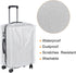PATIKIL Universal Luggage Protector with Fastener 20 Inch, 2 Pack Portable Clear PVC Antistatic Waterproof Dust Cover for Suitcase, Transparent...