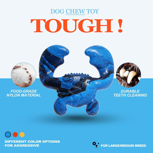 Dog Chew Toys for Aggressive chewers - Tough Dog Toys for Large Medium Breed, Dog Teething Toys to Keep Them Busy, Durable Nylon Bone for Boredom,...
