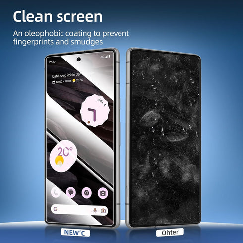 NEW'C [3 Pack Designed for Google Pixel 7a Screen Protector Tempered Glass, Bubble Free, Ultra Resistant......