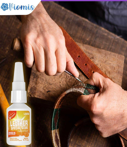 20g Leather & Fabric Adhesive: Strong, Clear & Flexible for Craft, Repair, Upholstery | Perfect for Shoes, Bags, Furniture...