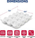 HIC Kitchen Egg Crate, Fine Porcelain, Holds 1 Dozen Eggs...