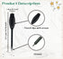 50pcs plastic golf pencils with eraser clips scoring pencils for golf events,wedding, company meetings Children's drawing (Black 50pcs)...