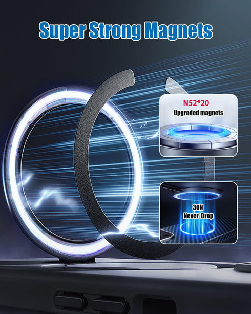for Tesla Phone Mount Model 3(2024-2017)/Model Y(2024-2020), for MagSafe Strongest Magnet Car Phone Holder for Tesla Car Accessories, Compatible w...
