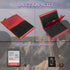 SD Card Holder, SD Card Case, LAVILI CF Memory Card Holder Case Aluminum Alloy Hard Shell, Double-Layer Capacity for 6SD Cards and 12 TF Cards Red...