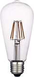 Vintage LED Edison Bulbs, Dimmable 6W Antique LED Filament Light Bulb, 2700K Soft Daylight White, 620 Lumens, ST64/ST19 Clear Glass, E26 Medium Ba...