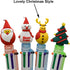 Maydahui 12PCS Christmas Multicolor Ballpoint Pen 6-in-1 Pens Retractable Priting Pen Snowman Reindeer Christmas Tree Santa Claus for Christmas Pa...