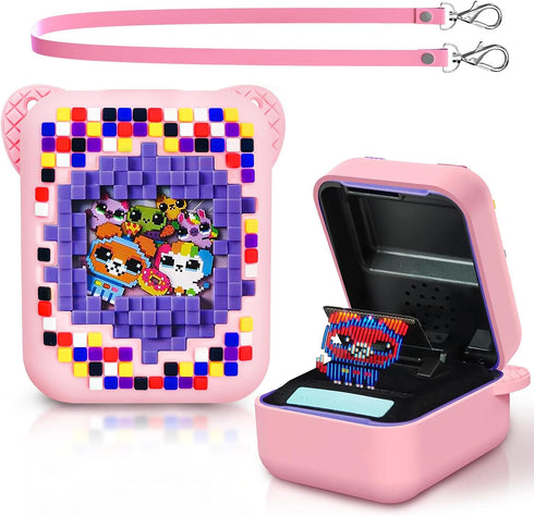 Bitzee Interactive Toy Digital Pet Case, Silicone Accessory Box for Kids Electronic Virtual Pets (Pink)...