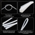 4 Pieces Car Windshield Bracketless Wiper Rubber Filler Strip, 28 Inches Car Size Adjustable Wiper Substitution Rubber Strip, Suitable for Car Fro...