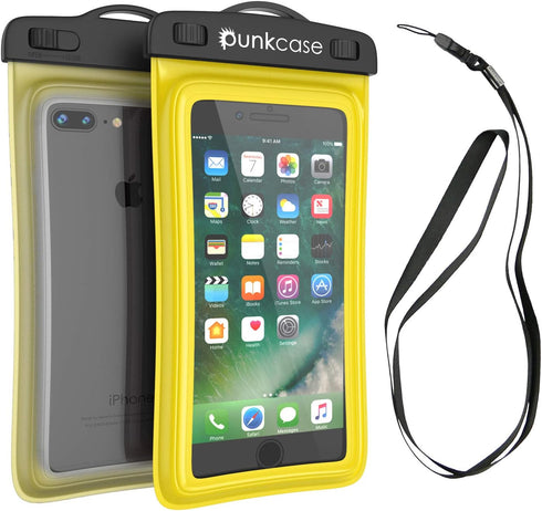 Waterproof Phone Pouch, PunkBag Universal Floating Dry Case Bag for Most Cell Phones incl. iPhone 8 Plus & Samsung Galaxy S9 | Perfect for Keeping...