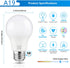 A19 LED Light Bulbs, 60 Watt Equivalent LED Bulb, Daylight White 5000K, 850 Lumen, E26 Base, Non-Dimmable, 9W Bright White LED Bulb, 4-Pack...