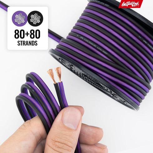 16 AWG Gauge Speaker Wire Cable (30 Feet) Stereo, Car or Home Theater, CCA...