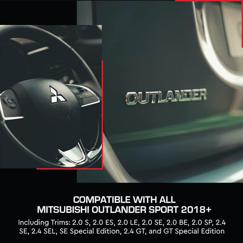 CupHolderHero fits Mitsubishi Outlander Sport Accessories 2018-2023 Premium Custom Interior Non Slip Anti Dust Cup Holder Inserts, Center Console ...