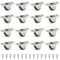 16Pcs 0.5 Inch Caster Wheels Tiny, Low Profile Small Casters Wheels, Self Adhesive Mini Caster Wheels for Appliances, Furniture,DIY Storage Box (O...