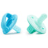 Munchkin® Sili-Soothe & Teethe™, Silicone Pacifier & Teether, 2 Pack, Blue/Green...