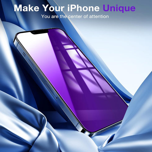 2 Pack iPhone 13 Pro Max Privacy Screen Protector, Anti Spy Anti Blue Light Tempered Glass Film for iPhone 14 Plus Screen Protector 6.7 Inch, Touc...
