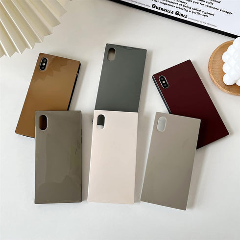 Cocomii Rectangle Case Compatible with iPhone XR - Luxury, Slim, Glossy, Solid Color, Timeless Neutrals, Easy to Hold, Anti-Scratch, Shockproof - ...