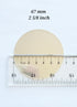 100 Plastic Circle Mylars for 2 1/4" (2.25") Pin Badges Round Buttons (Actual Size 2 5/8" - 66.68 mm) 0.03" Thick Transparent Film Covers...