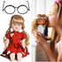 jojofuny 20pcs Doll Glasses, Miniature Dress Eyeglasses, Small Doll Costume Glasses, Miniature Round Eyeglasses, for Dolls Pets Costume Accessorie...