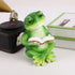 Frog Statue,Resin Decor,Fairy Garden Outdoor Decoration,Frog Reading Book Figurine,Crafts for Home Office Bathroom...