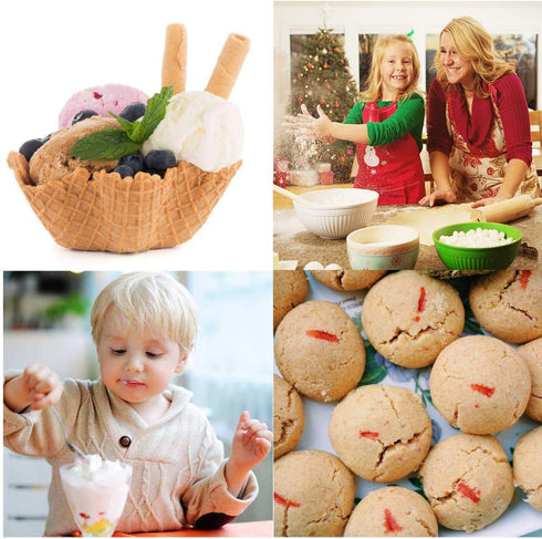 Ice Cream Scoop, Cookie Scoop Set, Incluede 1.2 OZ/ 2 OZ/ 4 OZ Scoop, Portion Control For Cookie Dough, Ice Cream, Cupcake, Muffin, Mashed Potatoe...